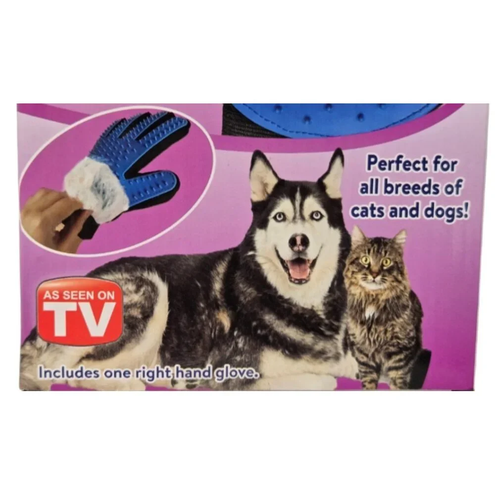 SPOT Pet Grooming Glove Dog Cat Hair Remover Deshedding Brush Massager NWT